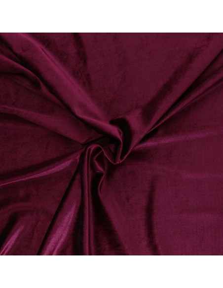 Stretch velvet fabric - Bordeaux