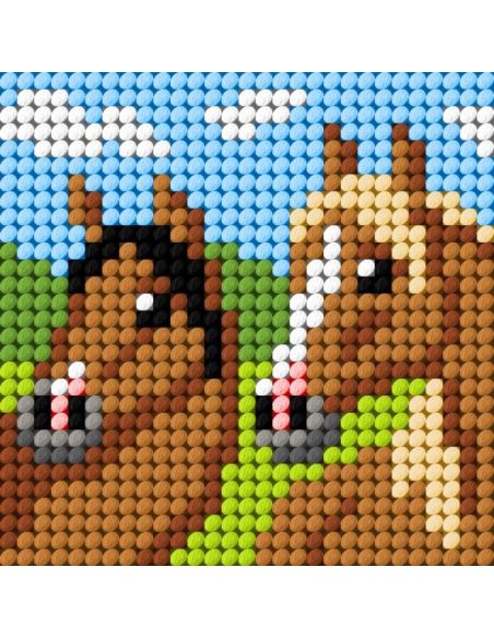 Children's Canvas Kit - The 2 Horses