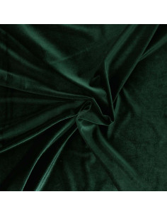 Stretch velvet fabric - Fir green