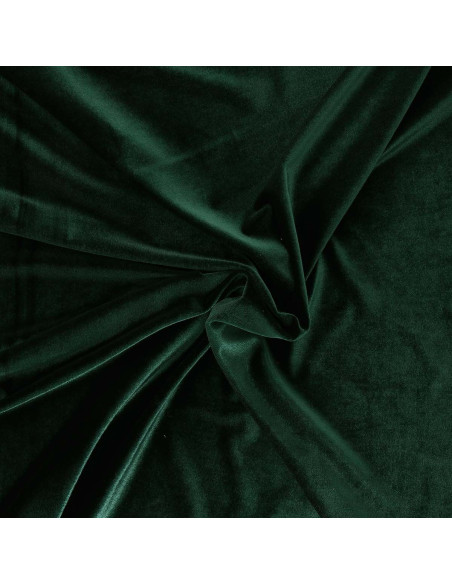 Stretch velvet fabric - Fir green