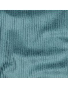Light petrol blue cotton corduroy fabric 2