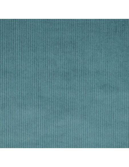 Light petrol blue cotton corduroy fabric