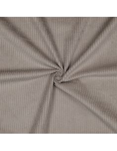 Cotton corduroy fabric - Taupe