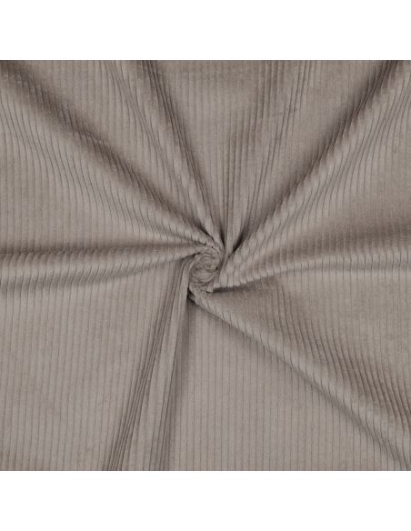 Cotton corduroy fabric - Taupe