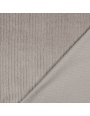 Cotton corduroy fabric - Taupe