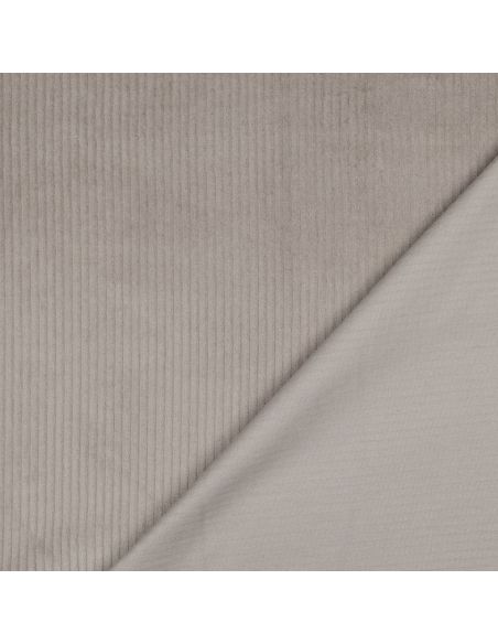 Cotton corduroy fabric - Taupe