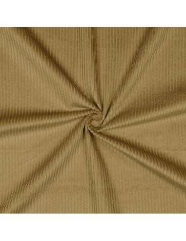 Cotton corduroy fabric - Old gold