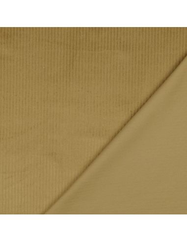 Cotton corduroy fabric - Old gold