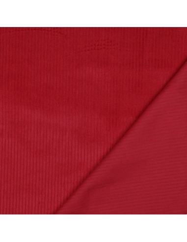 Cotton corduroy fabric - Red