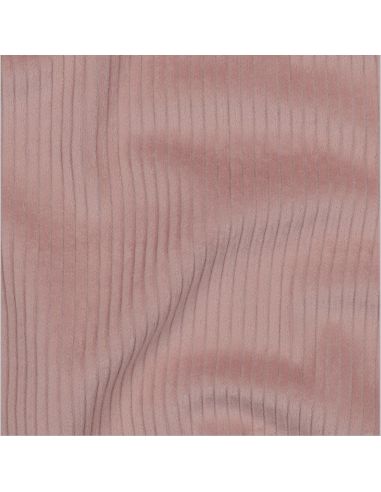Corduroy cotton fabric - Old pink