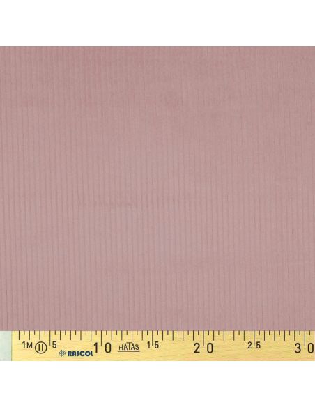 Corduroy cotton fabric - Old pink