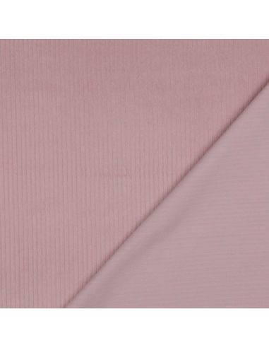 Corduroy cotton fabric - Old pink