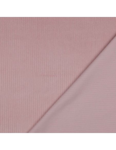 Corduroy cotton fabric - Old pink