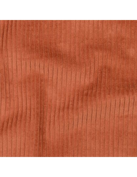 Corduroy cotton fabric - Terracotta