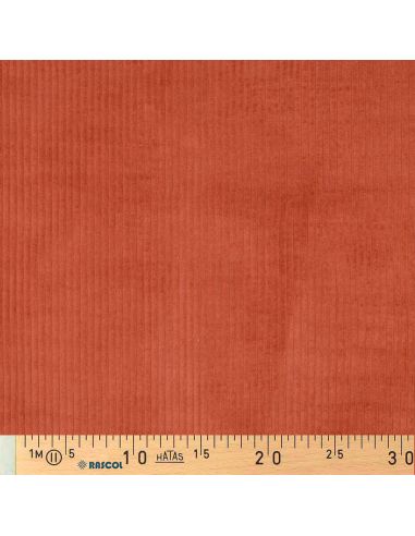Corduroy cotton fabric - Terracotta