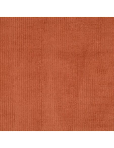 Corduroy cotton fabric - Terracotta