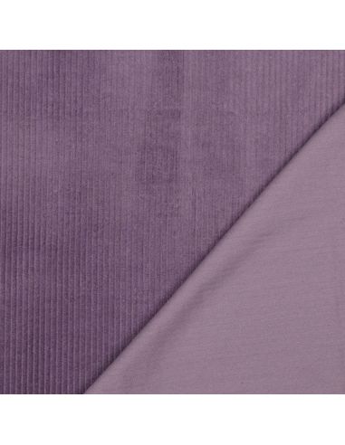 Cotton corduroy fabric - Mauve
