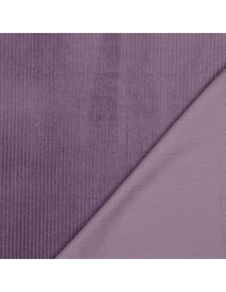 Cotton corduroy fabric - Mauve
