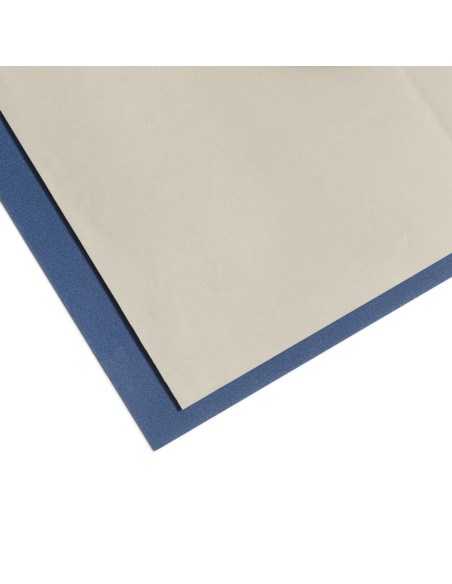 White and blue carbon paper