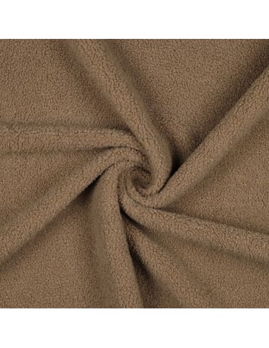 Double-sided Teddy fleece fabric - Mocha