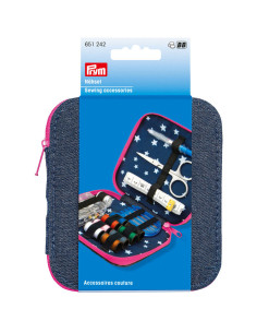 Sewing kit - Jeans with fuchsia zipper
