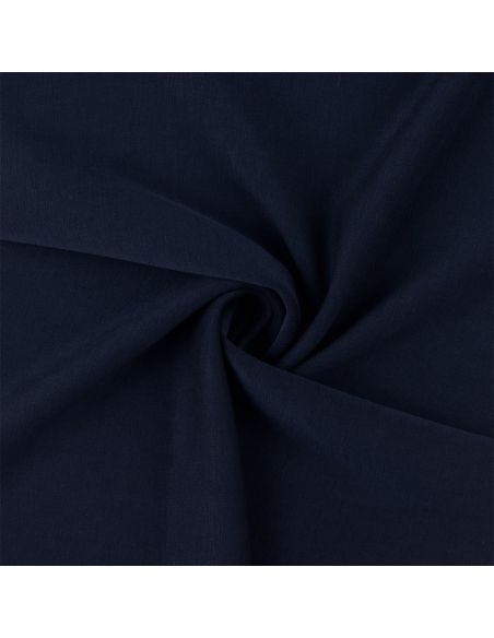 Scuba fabric with peach skin effect - Navy blue