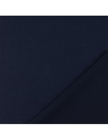 Scuba fabric with peach skin effect - Navy blue