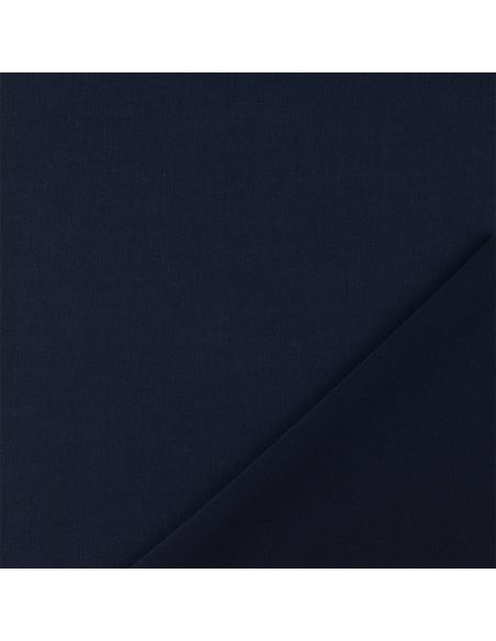 Scuba fabric with peach skin effect - Navy blue
