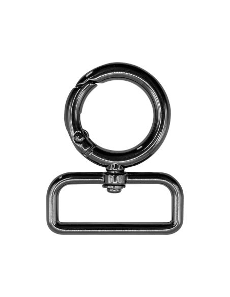 Round swivel snap hook - Rifle barrel 32 x 20 mm