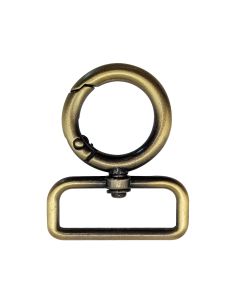 Round swivel snap hook - Bronze 32 x 20 mm
