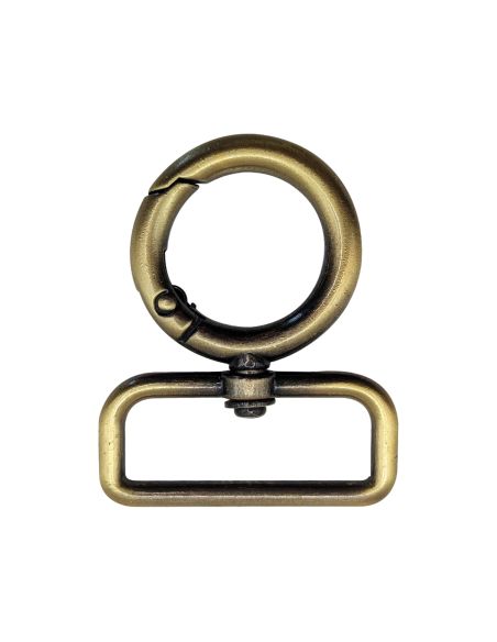 Round swivel snap hook - Bronze 32 x 20 mm