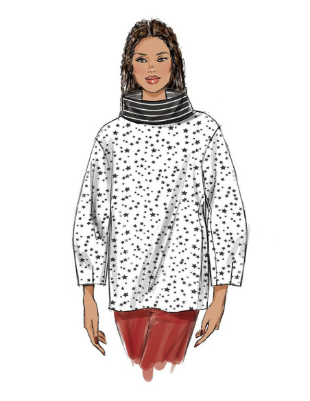 Vogue 9330 - High Top Pattern