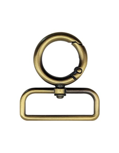 Round swivel snap hook - Bronze 40 x 20 mm