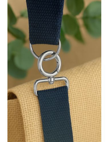 Round swivel snap hook - Silver 32 x 20 mm