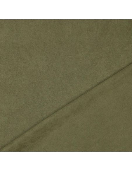 Light khaki stretch suede fabric