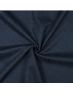 Stretch suede fabric - Navy blue