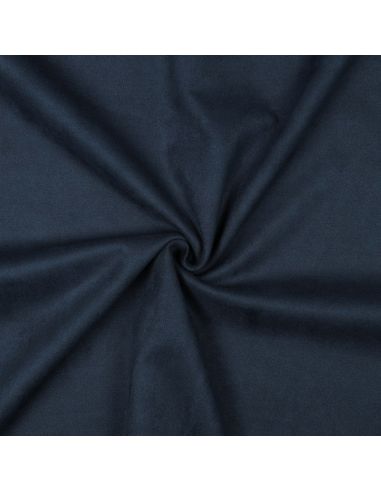 Stretch suede fabric - Navy blue