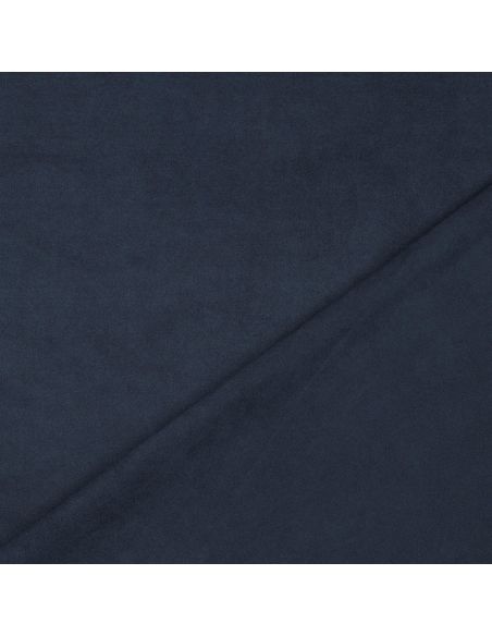 Stretch suede fabric - Navy blue