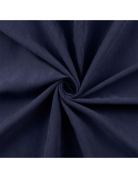 Peach-touch satin fabric - Navy blue