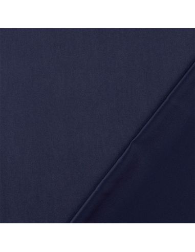 Peach-touch satin fabric - Navy blue