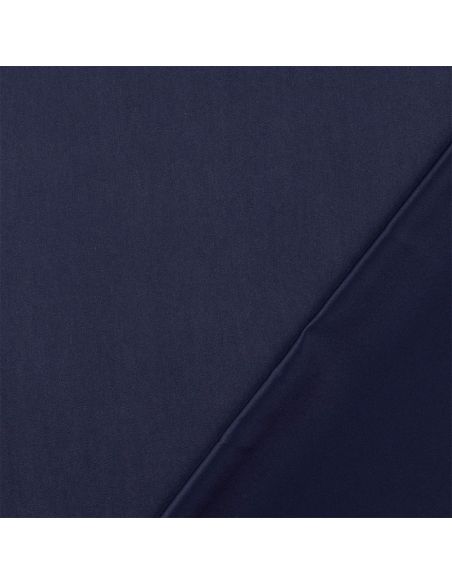 Peach-touch satin fabric - Navy blue