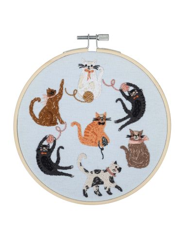 Embroidery kit - Cats