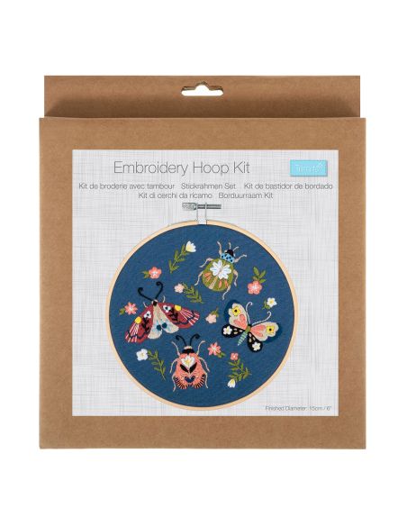 Embroidery kit - Butterflies and beetle