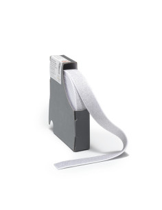 Elastic band, white and silver, 25 mm 2