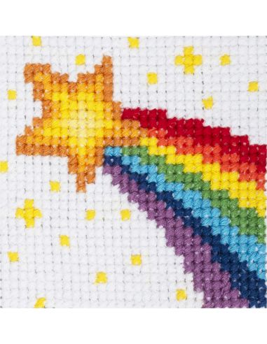 Counted Cross Stitch Kit - Rainbow