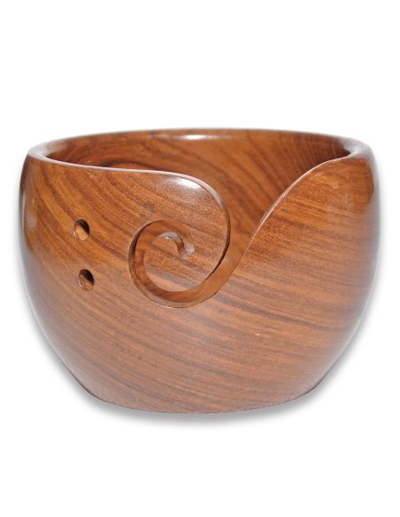 Shessham wood yarn bowl durable