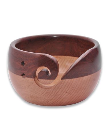Beech and sheesham wood yarn bowl Durable