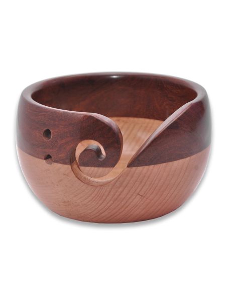 Beech and sheesham wood yarn bowl Durable
