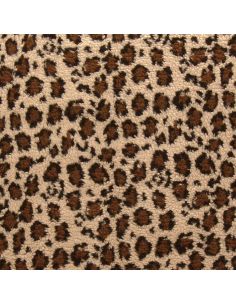 Leopard Teddy Fabric - Dark Beige 2