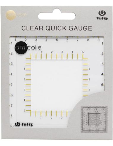 Transparent gauge with Tulip sample